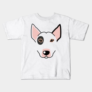 Bull Terrier dog face Kids T-Shirt